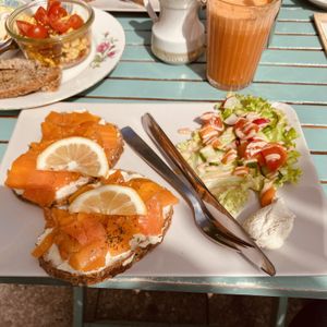 Vegan salmon  at No Milk Today in Berlin