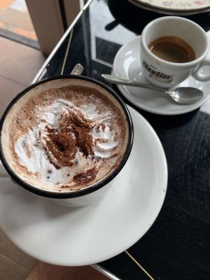 Hot chocolate  at No Milk Today in Berlin