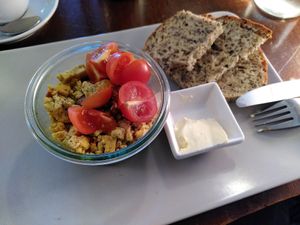 Scrambled Tofu at No Milk Today in Berlin