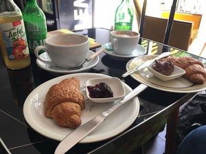 Vegan croissants with jam at No Milk Today in Berlin