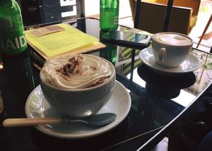 Hot chocolate at No Milk Today in Berlin