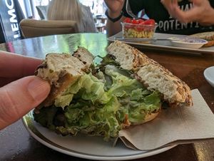 Bagel at the second day at No Milk Today in Berlin