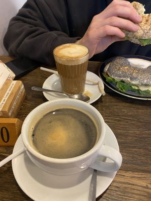 Americano & oat latte   at No Milk Today in Berlin