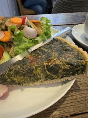  Spinach quiche 😊  at No Milk Today in Berlin