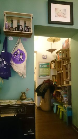 Inside at No Milk Today in Berlin