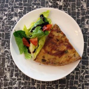 quiche at No Milk Today in Berlin