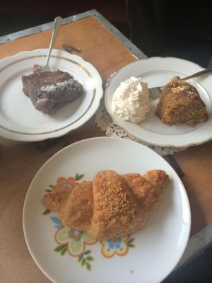 A selection of desserts :) at No Milk Today in Berlin