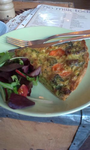 Quiche at No Milk Today in Berlin