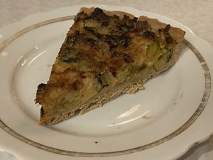 Vegan quiche  at No Milk Today in Berlin