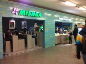 it's in the underground tunnel! at Mishba - Alexanderplatz in Berlin