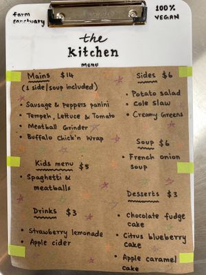  at The Kitchen at Farm Sanctuary in Watkins Glen