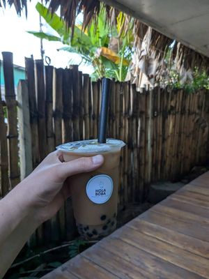 Caramel boba at Hola Boba Bubble Tea in Puerto Viejo De Talamanca