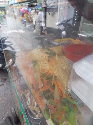 Food stall at Diệu Bún Gạo Mì Xào Chay CN1 in Ho Chi Minh City