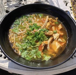 Vegan pho  at Sen Chay in Helsinki