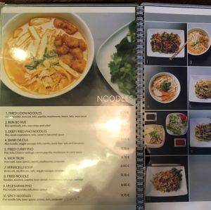 menu has both text and matching photos for easy ordering! at Sen Chay in Helsinki