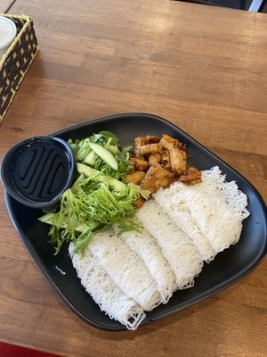 Rice noodle salad (Banh Hoi)  at Sen Chay in Helsinki