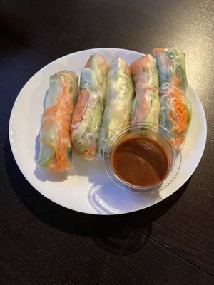 Rice paper rolls  at Sen Chay in Helsinki