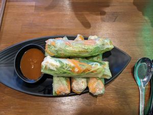 Rice paper rolls. Lovely! at Sen Chay in Helsinki