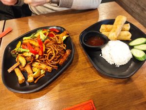 Udon noodles with tofu at Sen Chay in Helsinki