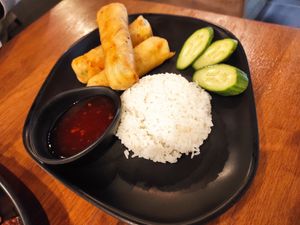 Spring rolls with tofu at Sen Chay in Helsinki