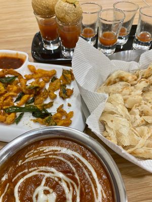 Pani piri  at Indian Empire in Kuala Lumpur