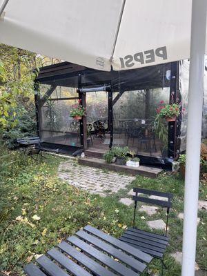 Covered seatings  at WegeMonia in Krakow