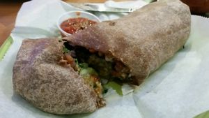 vegan burrito at Habanero's Bar and Grill in Scotts Valley