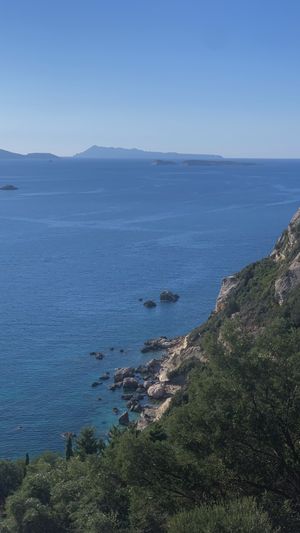 The view  at Panorama in Corfu