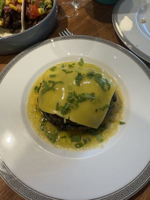 Mushroom with cheese  at Vrasserie in Porto