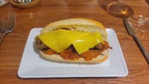 Meatball sandwich at Vrasserie in Porto