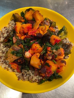 Vegan Harvest Hash Quinoa Bowl (Fall Special) at Fig Tree Cafe in Barnstable