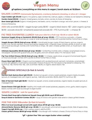  at Fig Tree Cafe in Barnstable