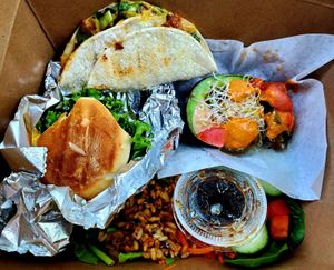 Sampler platter at Lettuce Inn in Concord