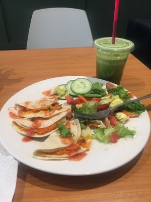 Street tacos with walnut meat & Ninja Turtle at Lettuce Inn in Concord