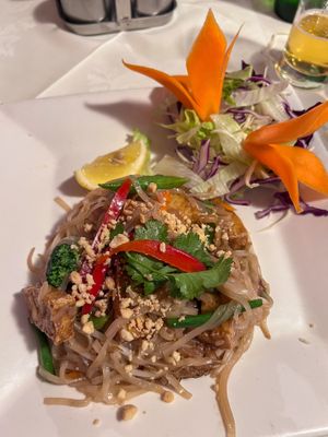 Tofu pad Thai  at Ruan Orchid in Chester
