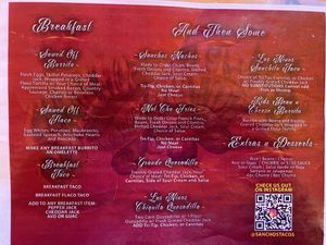   at Sancho's Tacos in Oceanside