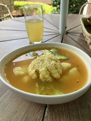 A different twist on a traditional Ecuadorian soup. #Veganuary at Kuruba in Cuenca