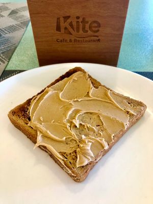 Peanut butter toast at Kite Café & Restaurant in Dubai