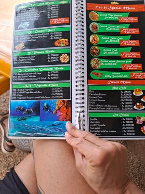 Pancake page at 7 to 11 Restaurant in Trincomalee