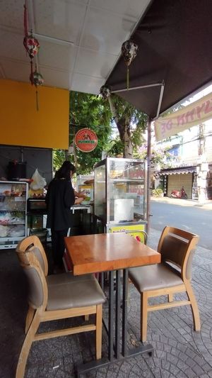 One draw back is the shop is just next to a busy road.   at Bánh Mì Chay Huynh Đệ  in Hoi An