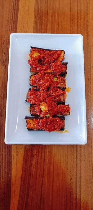 TERONG BALADO VEGAN at WEGANSKIE in Kuta