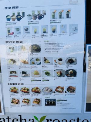 Menu  at Matcha Roastery - 抹茶ロースタリ in Uji