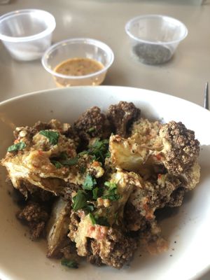 Spicy cauliflower (no dressing)  at Aladdin's Eatery in Cleveland Heights