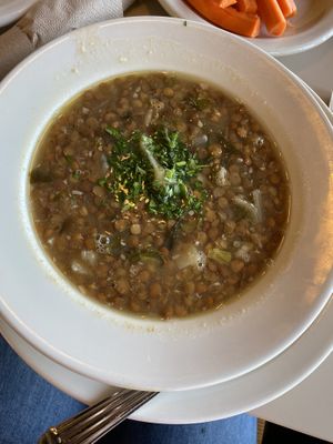 Lentil soup  at Aladdin's Eatery in Cleveland Heights