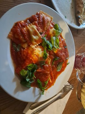Tortellini con salsa Basilico at Little Italy Restaurant in Nerja