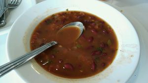 Chili Soup - Vegan without cheese, Vegetarian with cheese at Aladdin's Eatery in Middleburg Heights