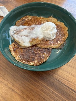 Sweet corn pancakes   at juniper seed in Cincinnati