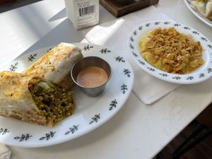 Breakfast Burrito & Party Potatoes  at juniper seed in Cincinnati