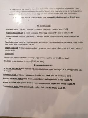 All day breakfast at Dwy Afon Cafe in Swansea