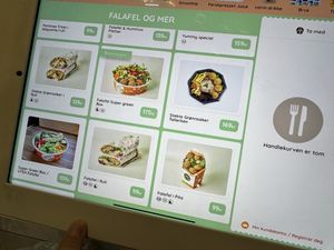 More options on the menu   at Yummy Falafel in Oslo